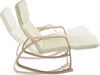 Sedia-a-Dondolo-Poltrona-Relax-Cotone-Beige-Schienale-e-Poggiapiedi-Regolabile