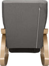 Sedia-a-Dondolo-Poltrona-Relax-Cotone-Grigio-Schienale-e-Poggiapiedi-Regolabile