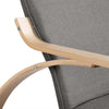 Sedia-a-Dondolo-Poltrona-Relax-Cotone-Grigio-Schienale-e-Poggiapiedi-Regolabile