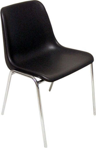 Sedia attesa Esse - senza braccioli - acciaio-PPL - nero - Unisit Casa e cucina/Arredamento/Studio/Sedie per sala d'attesa Eurocartuccia - Pavullo, Commerciovirtuoso.it