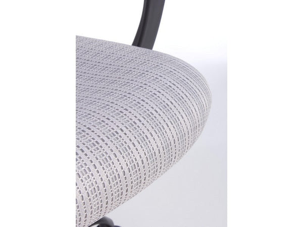 Sedia da ufficio ergonomica "Bessie" con braccioli e ruote altezza regolabile tortora