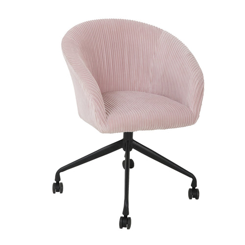 Sedia da ufficio in velluto con ruote Parigi per scrivania elegante e moderna