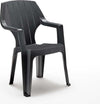 Sedia da esterno Bica Antracite Dimensioni 61 x 58 h 88 cm Giardino e giardinaggio/Arredamento da giardino e accessori/Sedie/Sedie per tavolo da giardino Scontolo.net - Potenza, Commerciovirtuoso.it