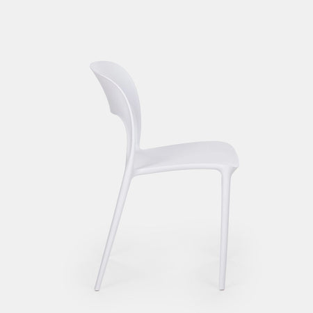 Sedia in Polipropilene Roma impilabile da interno ed esterno