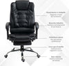 Sedia-da-Ufficio-ad-Altezza-Regolabile-con-Schienale-Reclinabile-e-Poggiapiedi,-64.5x69x109-117-cm,-Nero-EF3921-083V01BKEF3