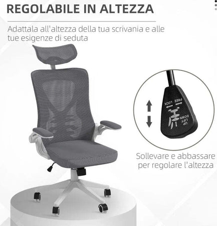 Sedia-da-Ufficio-ad-Altezza-Regolabile-con-Supporto-Lombare-e-Braccioli-Ribaltabili,-65x64x120-130-cm-FG1921-654V01CGFG1