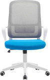 Sedia-da-Ufficio-Blu-e-Grigio-Poltrona-da-Scrivania-Girevole-Regolabile-98-108cm
