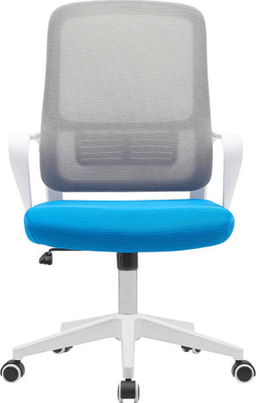 Sedia-da-Ufficio-Blu-e-Grigio-Poltrona-da-Scrivania-Girevole-Regolabile-98-108cm