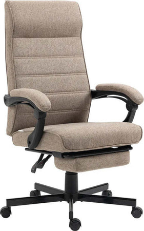 Sedia-da-Ufficio-con-Altezza-Regolabile,-Poggiapiedi-Incluso-e-Seduta-Imbottita,-68x67x106-114-cm,-Marrone-OL6921-610V00BNOL6