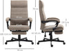 Sedia-da-Ufficio-con-Altezza-Regolabile,-Poggiapiedi-Incluso-e-Seduta-Imbottita,-68x67x106-114-cm,-Marrone-OL6921-610V00BNOL6