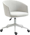 Sedia-da-Ufficio-con-Altezza-Regolabile,-Ruote-e-Seduta-Girevole-in-Tessuto,-Grigio-Chiaro-HJ9921-602V00LGHJ9
