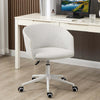 Sedia-da-Ufficio-con-Altezza-Regolabile,-Ruote-e-Seduta-Girevole-in-Tessuto,-Grigio-Chiaro-HJ9921-602V00LGHJ9