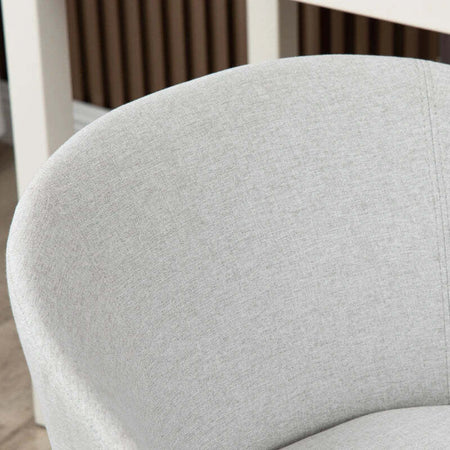 Sedia-da-Ufficio-con-Altezza-Regolabile,-Ruote-e-Seduta-Girevole-in-Tessuto,-Grigio-Chiaro-HJ9921-602V00LGHJ9