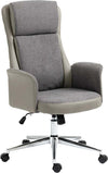 Sedia-da-Ufficio-Elegante-a-2-Tessuti,-Sedia-Ergonomica-ad-Altezza-Regolabile,-65x72x108-118-cm,-Grigia-LK6921-599LGLK6