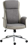 Sedia-da-Ufficio-Elegante-a-2-Tessuti,-Sedia-Ergonomica-ad-Altezza-Regolabile,-65x72x108-118-cm,-Grigia-LK6921-599LGLK6