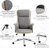 Sedia-da-Ufficio-Elegante-a-2-Tessuti,-Sedia-Ergonomica-ad-Altezza-Regolabile,-65x72x108-118-cm,-Grigia-LK6921-599LGLK6