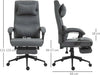 Sedia-da-Ufficio-Ergonomica-ad-Altezza-Regolabile-con-Braccioli-e-Poggiapiedi,-66x70x115-123-cm,-Grigia-WS3921-281WS3