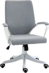 Sedia-da-Ufficio-Ergonomica,-Altezza-Regolabile-e-Funzione-Dondolo,-Poltrona-Girevole-con-Ruote,-62x69x92-100cm,-Grigio-Bianco-JK7921-536GYJK7