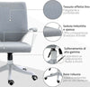 Sedia-da-Ufficio-Ergonomica,-Altezza-Regolabile-e-Funzione-Dondolo,-Poltrona-Girevole-con-Ruote,-62x69x92-100cm,-Grigio-Bianco-JK7921-536GYJK7