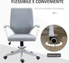 Sedia-da-Ufficio-Ergonomica,-Altezza-Regolabile-e-Funzione-Dondolo,-Poltrona-Girevole-con-Ruote,-62x69x92-100cm,-Grigio-Bianco-JK7921-536GYJK7
