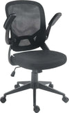 Sedia-da-Ufficio-Ergonomica-con-Altezza-Regolabile,-Braccioli-Ribaltabili-e-Tessuto-a-Rete,-Nero-NB6921-704V00BKNB6