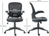 Sedia-da-Ufficio-Ergonomica-con-Altezza-Regolabile,-Braccioli-Ribaltabili-e-Tessuto-a-Rete,-Nero-NB6921-704V00BKNB6
