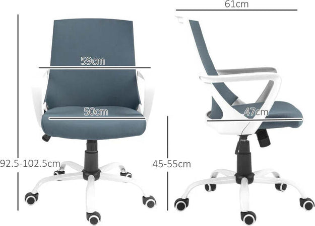 Sedia-da-Ufficio-Ergonomica-con-Altezza-Regolabile,-Funzione-Dondolo-e-Tessuto-a-Rete,-Grigio-DF7921-703V00GYDF7