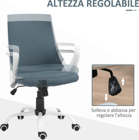 Sedia-da-Ufficio-Ergonomica-con-Altezza-Regolabile,-Funzione-Dondolo-e-Tessuto-a-Rete,-Grigio-DF7921-703V00GYDF7