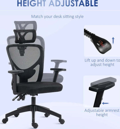Sedia-da-Ufficio-Ergonomica-con-Altezza-Regolabile,-Supporto-Lombare-e-Poggiatesta,-66x61x106-116cm-Nero-GH9921-404V01BKGH9