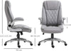 Sedia-da-Ufficio-Ergonomica-con-Imbottitura,-Altezza-Regolabile-e-5-Ruote,-70x71x113-121-cm,-Grigio-UL3920-063GYUL3