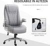 Sedia-da-Ufficio-Ergonomica-con-Imbottitura,-Altezza-Regolabile-e-5-Ruote,-70x71x113-121-cm,-Grigio-UL3920-063GYUL3