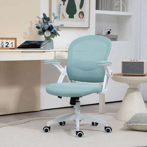 Sedia-da-Ufficio-Ergonomica-con-Schienale-a-Rete-e-Altezza-Regolabile,-65.5x61.5x88-97.5cm,-Azzurro-NJ3921-511V01BUNJ3