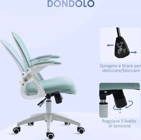 Sedia-da-Ufficio-Ergonomica-con-Schienale-a-Rete-e-Altezza-Regolabile,-65.5x61.5x88-97.5cm,-Azzurro-NJ3921-511V01BUNJ3