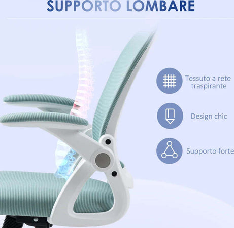 Sedia-da-Ufficio-Ergonomica-con-Schienale-a-Rete-e-Altezza-Regolabile,-65.5x61.5x88-97.5cm,-Azzurro-NJ3921-511V01BUNJ3