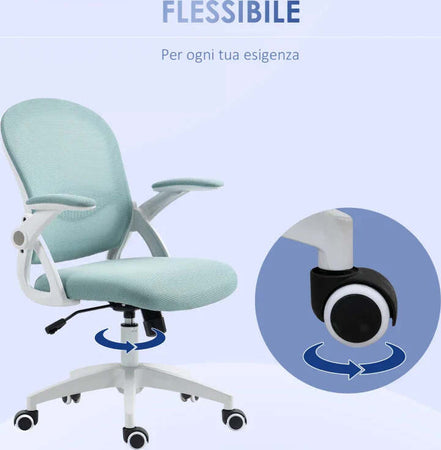 Sedia-da-Ufficio-Ergonomica-con-Schienale-a-Rete-e-Altezza-Regolabile,-65.5x61.5x88-97.5cm,-Azzurro-NJ3921-511V01BUNJ3