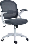 Sedia-da-Ufficio-Ergonomica-con-Schienale-a-Rete-e-Altezza-Regolabile,-65.5x61.5x88-97.5cm,-Grigio-YH6921-511V01GYYH6
