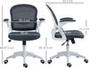 Sedia-da-Ufficio-Ergonomica-con-Schienale-a-Rete-e-Altezza-Regolabile,-65.5x61.5x88-97.5cm,-Grigio-YH6921-511V01GYYH6