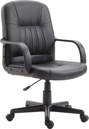 Sedia-da-Ufficio-Ergonomica-e-Girevole,-Poltrona-da-Ufficio-con-Altezza-Regolabile-in-Similpelle-60×60×90-99cm-Nero-YU2921-114YU2