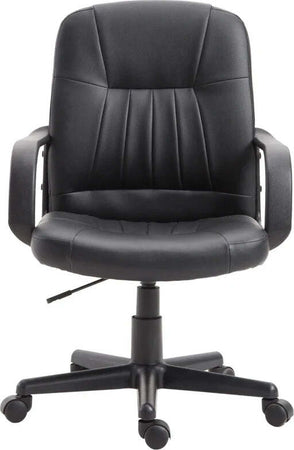 Sedia-da-Ufficio-Ergonomica-e-Girevole,-Poltrona-da-Ufficio-con-Altezza-Regolabile-in-Similpelle-60×60×90-99cm-Nero-YU2921-114YU2