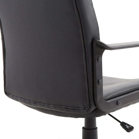 Sedia-da-Ufficio-Ergonomica-e-Girevole,-Poltrona-da-Ufficio-con-Altezza-Regolabile-in-Similpelle-60×60×90-99cm-Nero-YU2921-114YU2