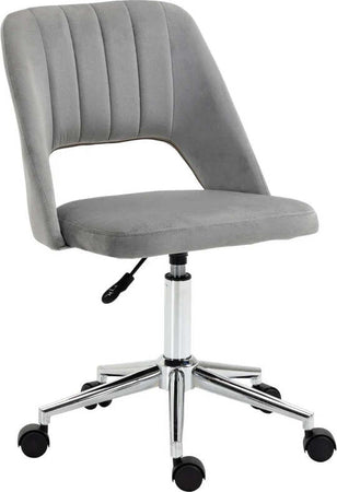 Sedia-da-Ufficio-Ergonomica-e-Girevole,-Sedia-Imbottita-per-Scrivania-con-Altezza-Regolabile,-Grigio-49x60x79-91cm-DR2921-481V80GYDR2