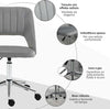 Sedia-da-Ufficio-Ergonomica-e-Girevole,-Sedia-Imbottita-per-Scrivania-con-Altezza-Regolabile,-Grigio-49x60x79-91cm-DR2921-481V80GYDR2