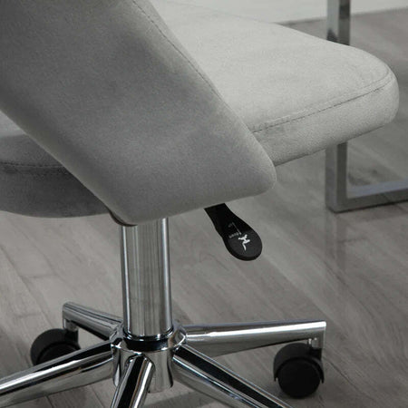 Sedia-da-Ufficio-Ergonomica-e-Girevole,-Sedia-Imbottita-per-Scrivania-con-Altezza-Regolabile,-Grigio-49x60x79-91cm-DR2921-481V80GYDR2