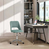 Sedia-da-Ufficio-Ergonomica-e-Girevole,-Sedia-Imbottita-per-Scrivania-con-Altezza-Regolabile,-Verde-Petrolio-49x60x79-91cm-UH4921-481GNUH4
