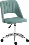 Sedia-da-Ufficio-Ergonomica-e-Girevole,-Sedia-Imbottita-per-Scrivania-con-Altezza-Regolabile,-Verde-Petrolio-49x60x79-91cm-UH4921-481GNUH4