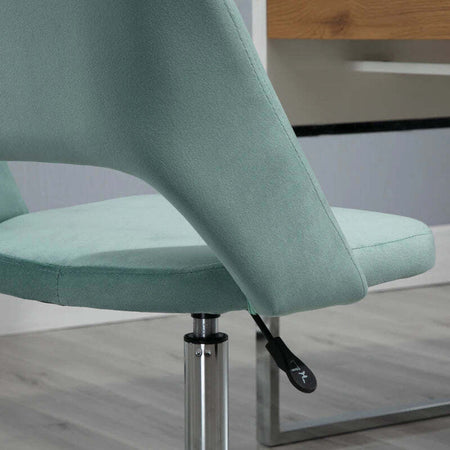 Sedia-da-Ufficio-Ergonomica-e-Girevole,-Sedia-Imbottita-per-Scrivania-con-Altezza-Regolabile,-Verde-Petrolio-49x60x79-91cm-UH4921-481GNUH4