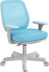 Sedia-da-Ufficio-Ergonomica-e-Reclinabile-ad-Altezza-Regolabile-con-5-Rotelle,-55x48x82.5-94.5-cm,-Azzurra-KQ8921-690V01LBKQ8