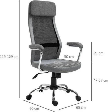 Sedia-da-Ufficio-Ergonomica-Girevole,-Altezza-Regolabile-e-Dondolamento,-Poltrona-in-Tessuto-a-Rete-65x67x119-129cm-Grigio-DF4921-385CGFD4