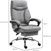 Sedia-da-Ufficio-Ergonomica-Girevole,-Sedia-da-Scrivania-con-Rotelle,-Poggiapiedi-Retrattile-e-Reclinabile-135°,-Altezza-Regolabile,-Grigio-YH8921-437YH8