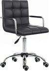 Sedia-da-Ufficio-Ergonomica-in-pelle-PU-Nero,-Sedia-da-Studio-con-5-Ruote-Girevoli,-Imbottitura-e-Altezza-Regolabile,-52.5x54x84-99cm-ML402-0697ML4